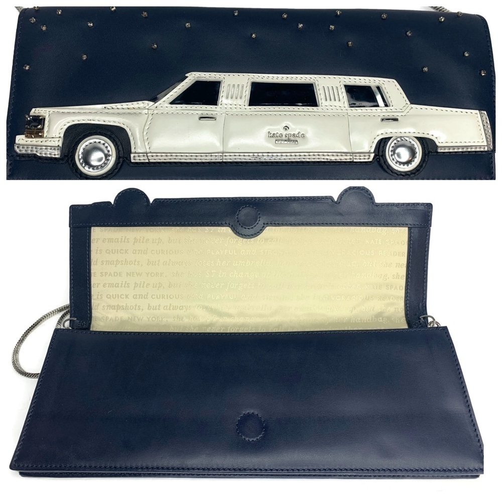 Kate Spade ♠️ Limo Limousine Clutch Wedding Prom Novelty Bag